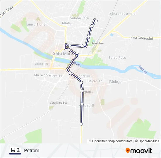 2 Bus Line Map