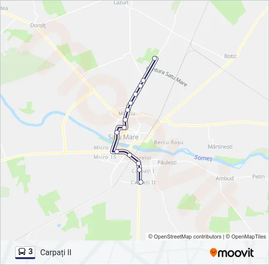 3 Bus Line Map