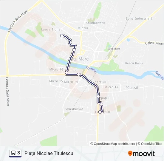 3 Bus Line Map