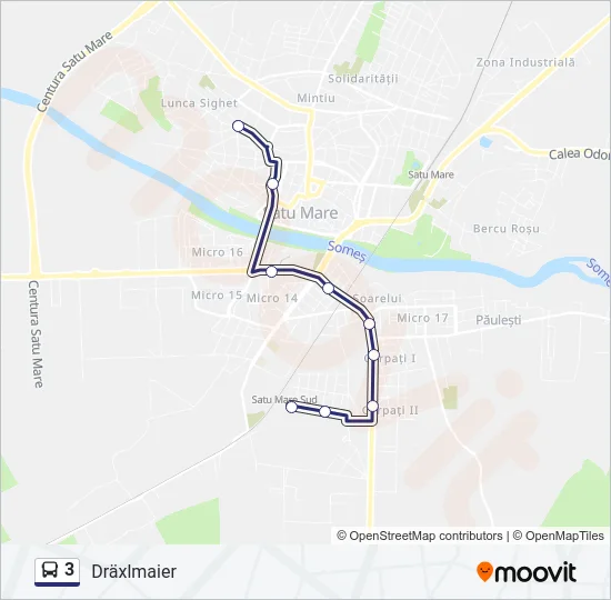 3 Bus Line Map