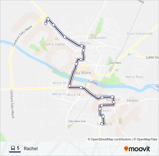 5 Bus Line Map