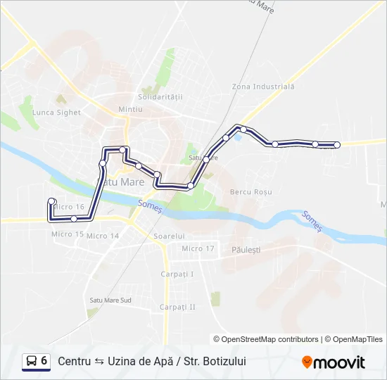 6 Bus Line Map