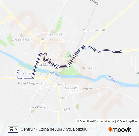 6 Bus Line Map