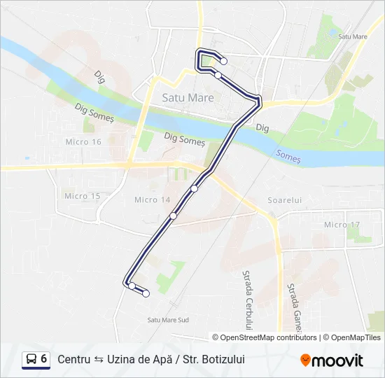 6 Bus Line Map