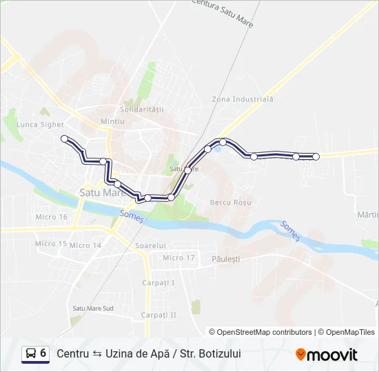 6 Bus Line Map