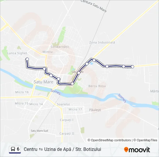 6 Bus Line Map