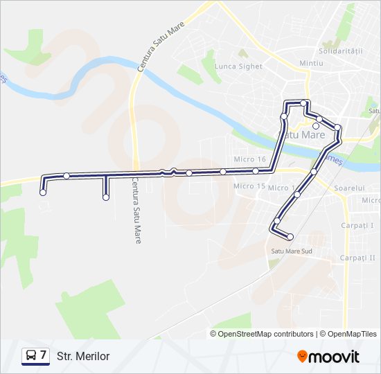 Bus Route From My Location 7 Route Schedules Stops Maps Str Merilor Updated