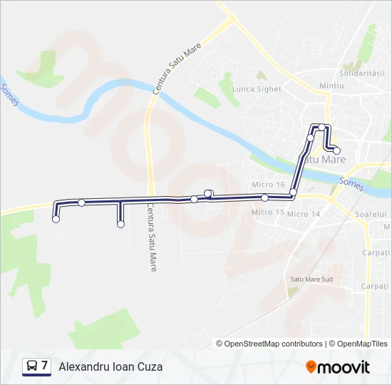 7 Bus Line Map