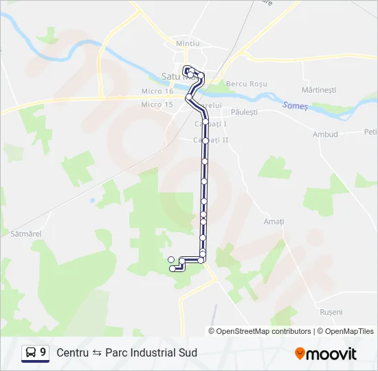 9 Bus Line Map