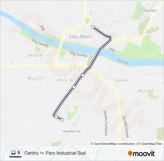 9 Bus Line Map