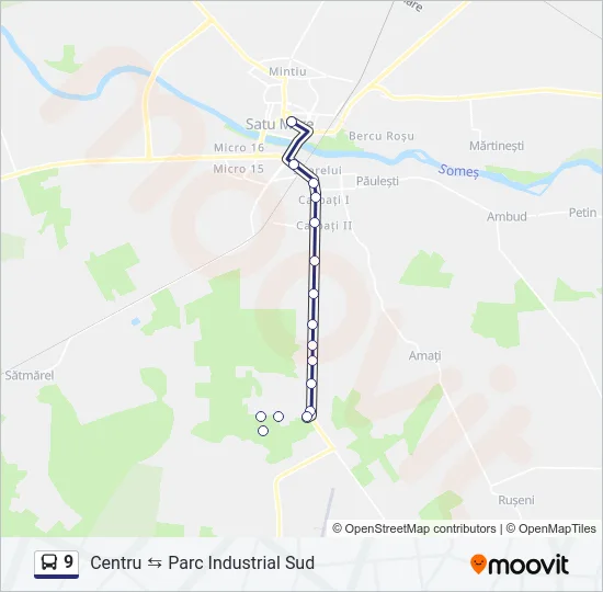 9 Bus Line Map