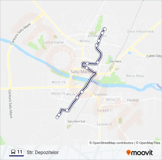 11 Bus Line Map