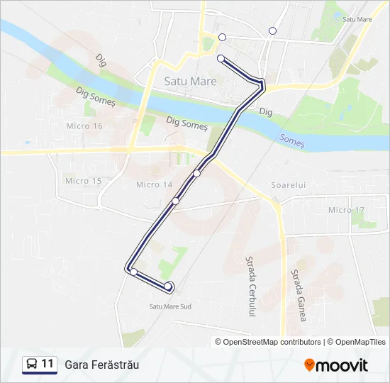 11 Bus Line Map