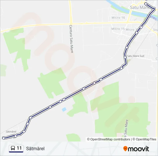11 Bus Line Map