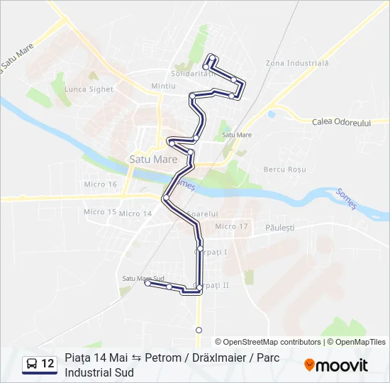12 Bus Line Map