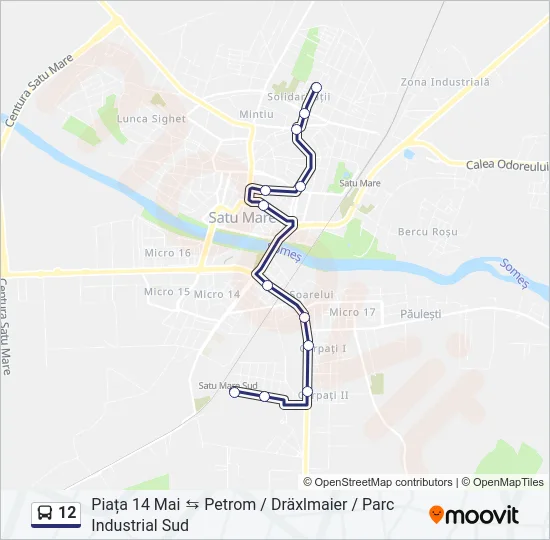 12 Bus Line Map