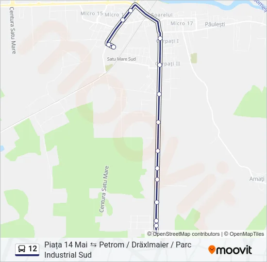 12 Bus Line Map