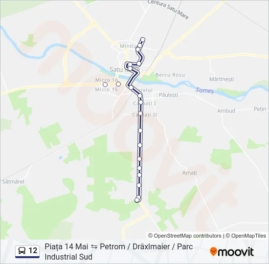 12 Bus Line Map