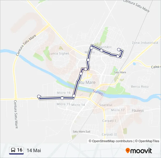 16 Bus Line Map