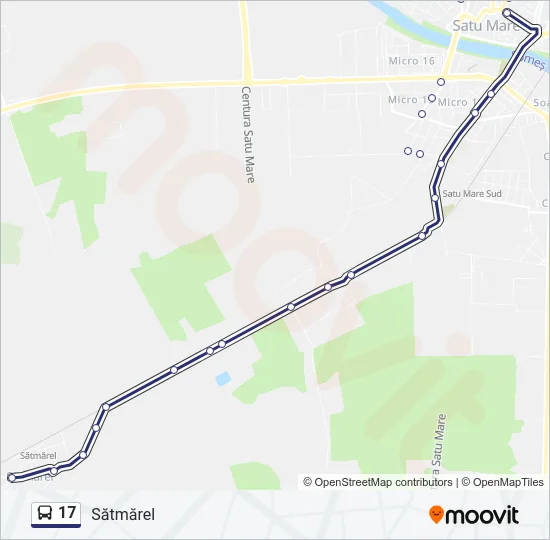 17 Bus Line Map