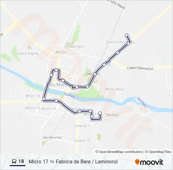 18 Bus Line Map