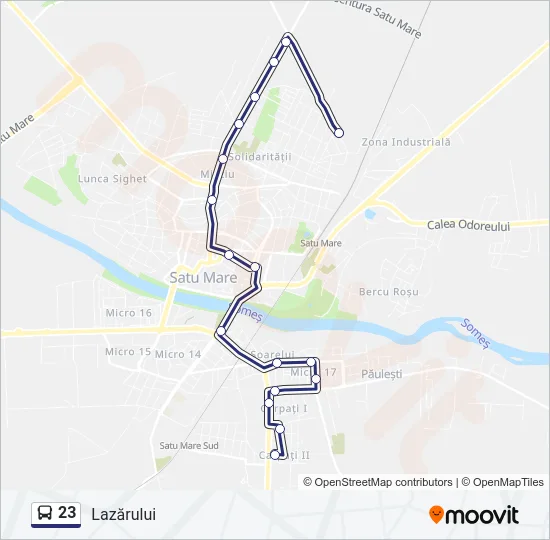 23 Bus Line Map