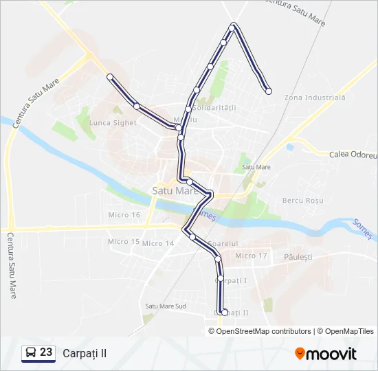 23 Bus Line Map