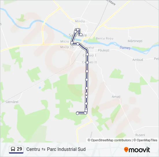 29 Bus Line Map