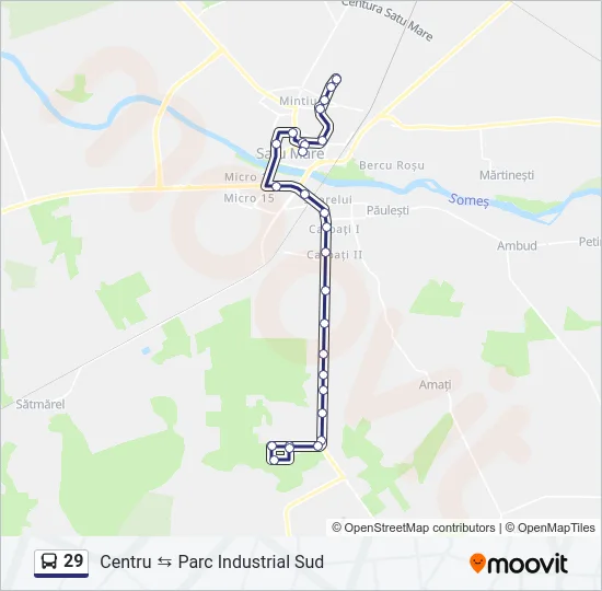 29 Bus Line Map