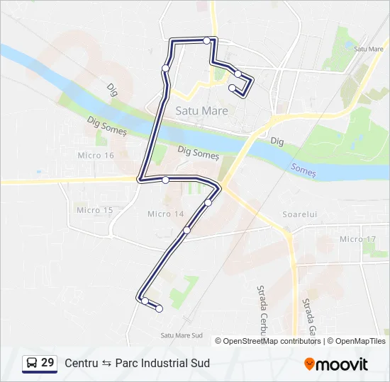 29 Bus Line Map