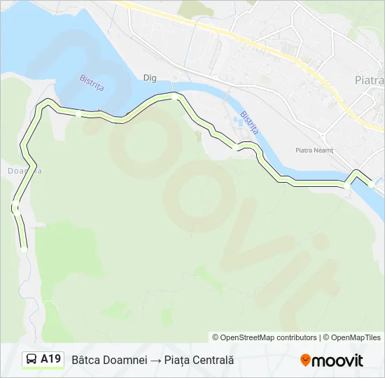 A19 Bus Line Map