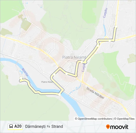A20 Bus Line Map
