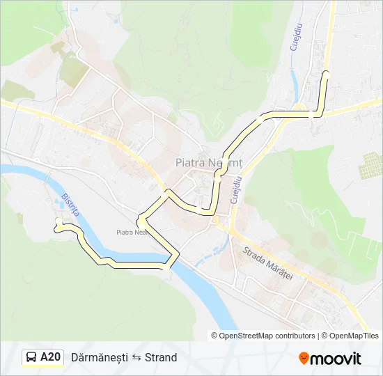 A20 Bus Line Map