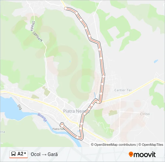 A2ᵃ Bus Line Map