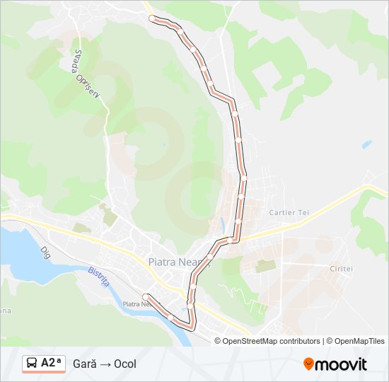 A2ᵃ bus Line Map