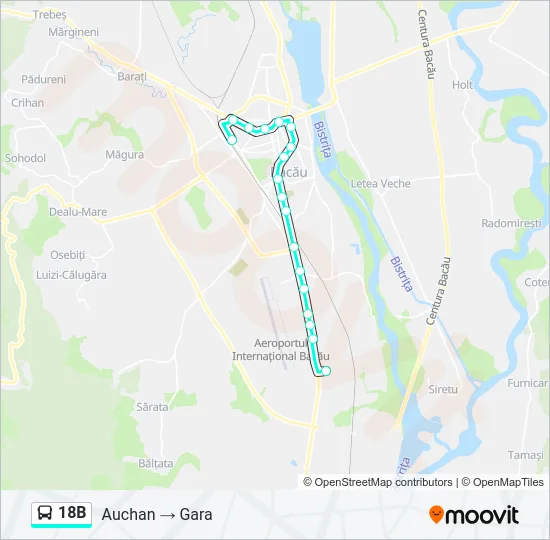 18B Bus Line Map