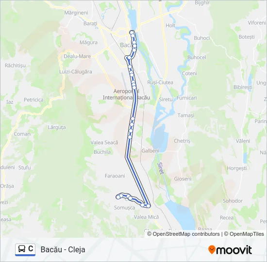 C Bus Line Map