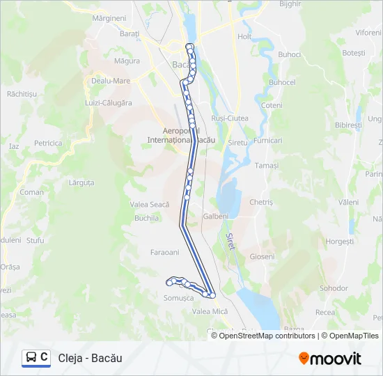 C Bus Line Map