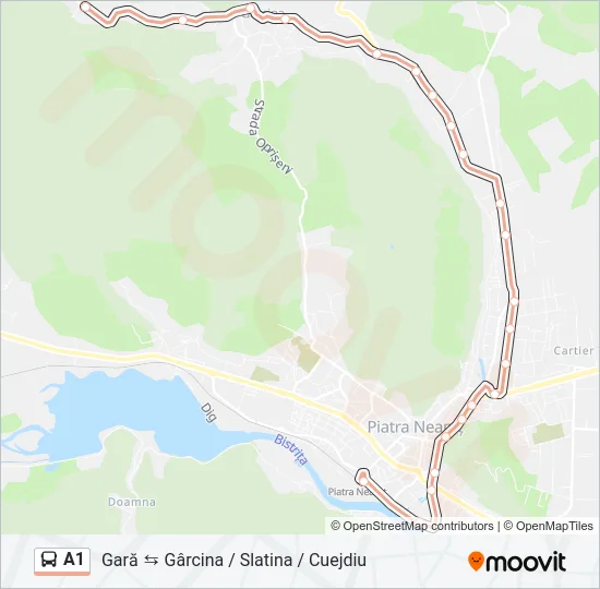 A1 Bus Line Map