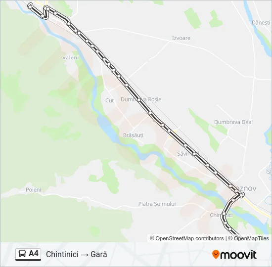 A4 Bus Line Map