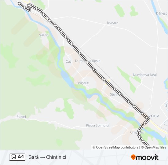 A4 bus Line Map
