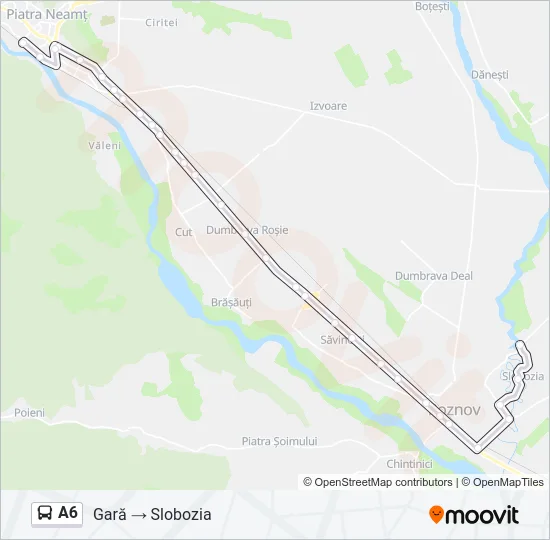 A6 Bus Line Map