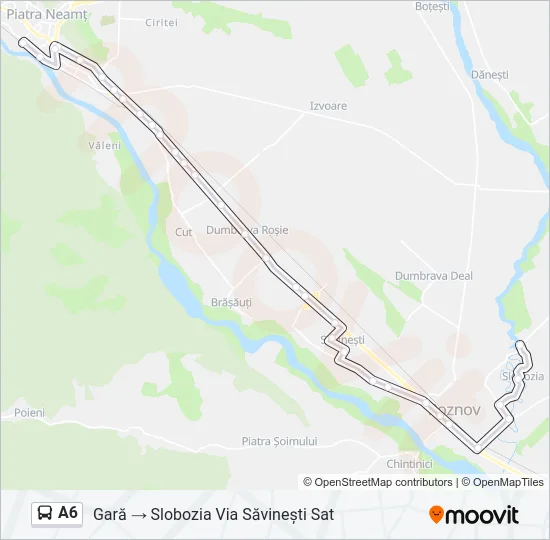 A6 Bus Line Map