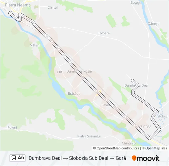 A6 Bus Line Map