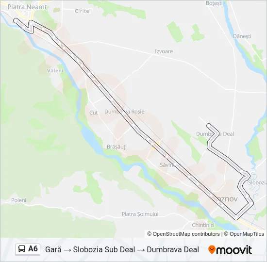 A6 Bus Line Map