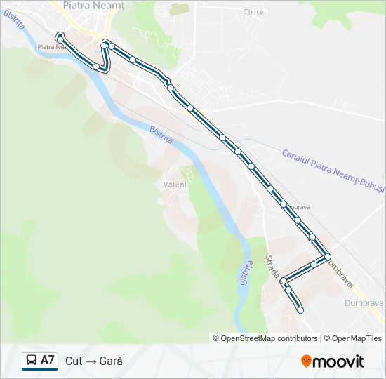 A7 Bus Line Map