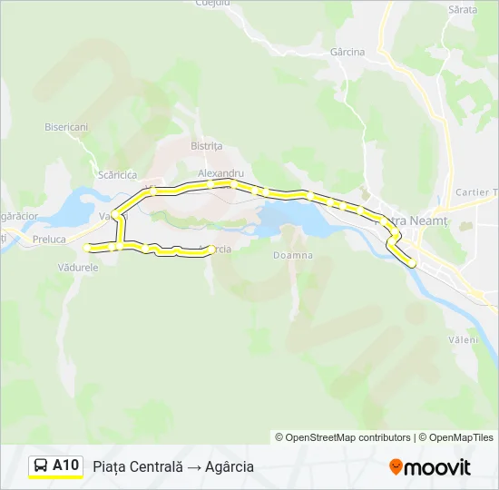 A10 Bus Line Map