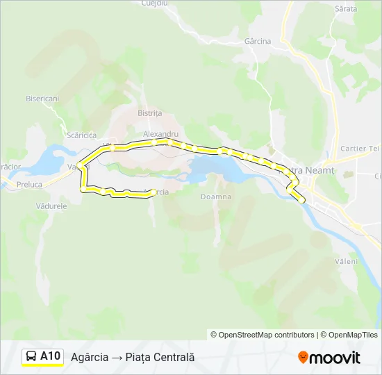 A10 Bus Line Map