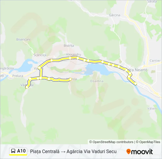 A10 Bus Line Map