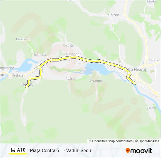 A10 Bus Line Map